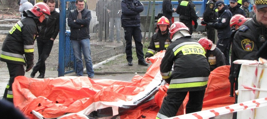 Mężczyzna protestował przez 5 godzin /Jacek Skóra /RMF FM