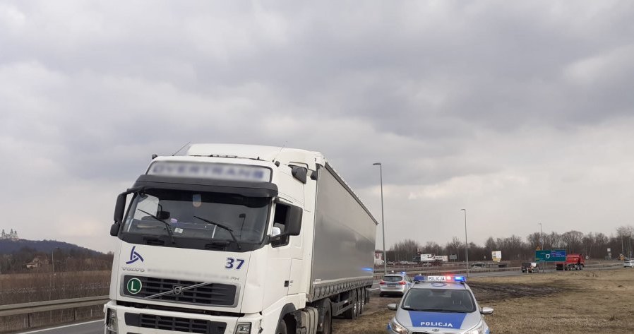 Mężczyzna został zatrzymany na autostradzie A4 /Policja