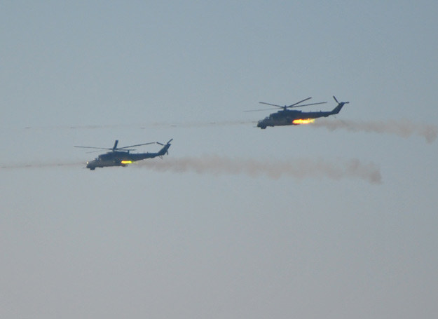 Mi-24 w akcji/fot. Marcin Ogdowski /