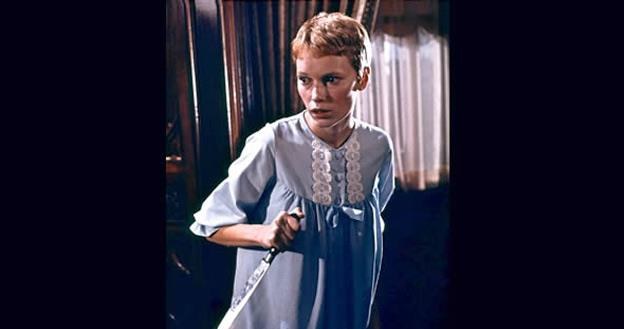 Mia Farrow w filmie "Dziecko Rosemary" /materiały prasowe