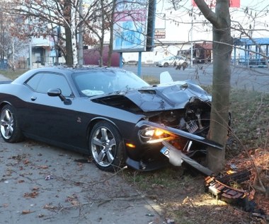 Miał polerować felgi. Zamiast tego... rozbił auto na drzewie!