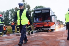 Miąskowo: Wypadek autobusu z gimnazjalistami