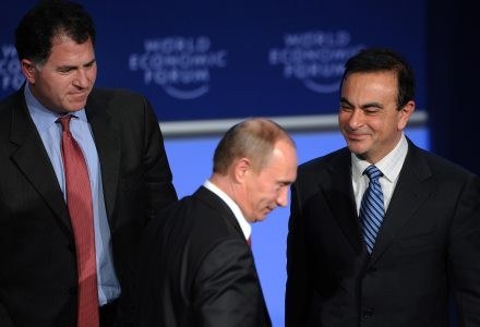 Michael Dell (z lewej) nie wpadł w oko Putinowi. Może woli on HP? Albo Asusa? /AFP