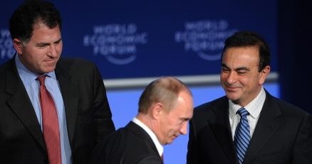 Michael Dell (z lewej) nie wpadł w oko Putinowi. Może woli on HP? Albo Asusa? /AFP