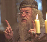 Michael Gambon jako profesor Dumbledore /
