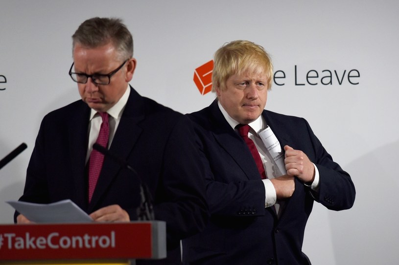 Michael Gove (z lewej) i Boris Johnson /AFP