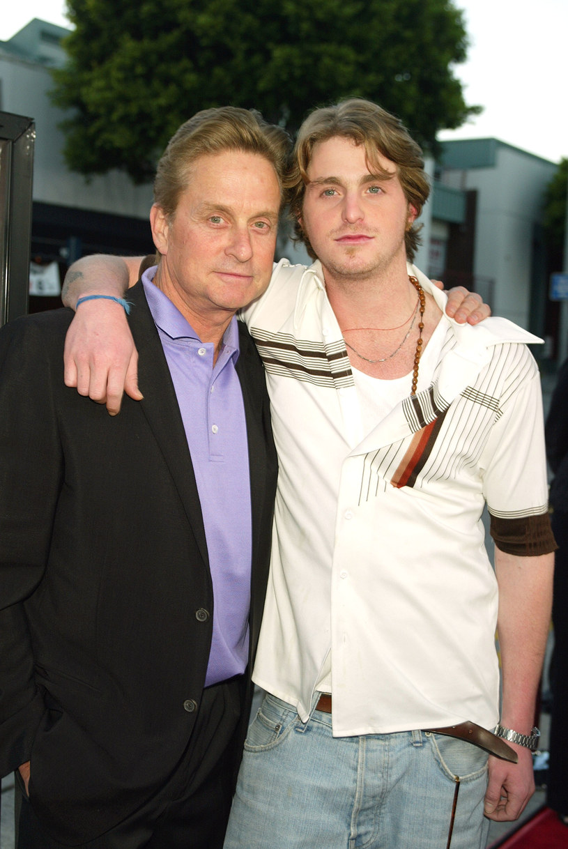 Michael i Cameron Douglas, 2003 rok /Kevin Winter /Getty Images