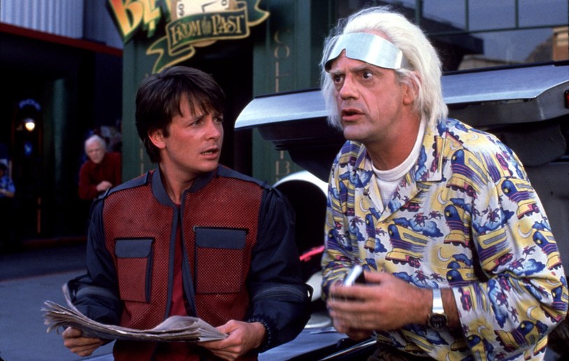 Michael J.Fox i Christopher Lioyd w filmie "Powrót do przyszłości" /imdb.com /materiały prasowe