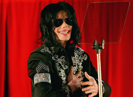 Michael Jackson na konferencji w Londynie /arch. AFP