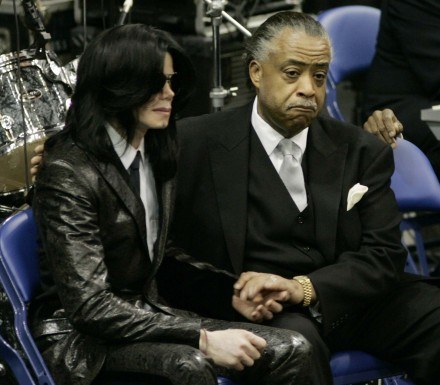 Michael Jackson na pogrzebie Jamesa Browna /arch. AFP