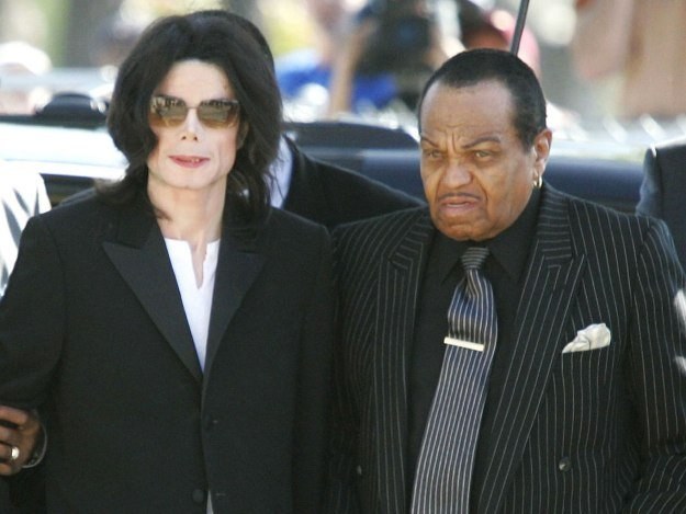 Michael Jackson z ojcem fot. Pool /Getty Images/Flash Press Media