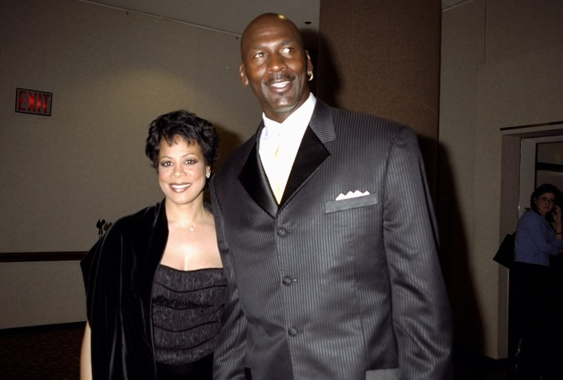 Michael Jordan z byłą żoną, Juanitą /New York Daily News Archive /Getty Images