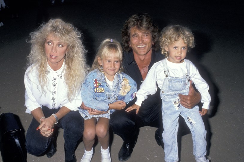 Michael Landon z żoną Cindy Landon i ich dziećmi /Ron Galella /Getty Images