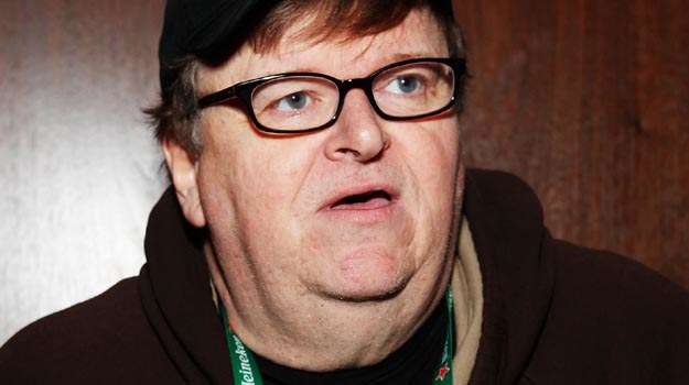 Michael Moore od dawna nie ukrywa swej niechęci do amerykańskiej demokracji - fot.Cindy Ord /Getty Images/Flash Press Media