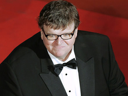 Michael Moore w Cannes /AFP