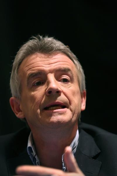 Michael O'Leary, prezes linii Ryanair. Fot. John Moore /AFP