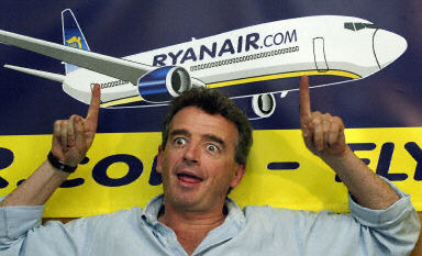 Michael O'Leary, szef Ryanaira - dziecko irlandzkiego sukcesu /AFP