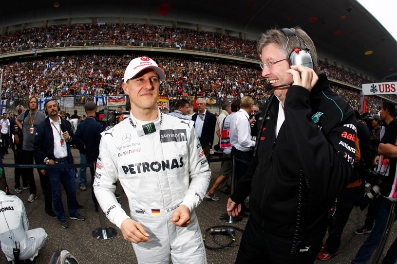 Michael Schumacher i  Ross Brawn /Informacja prasowa