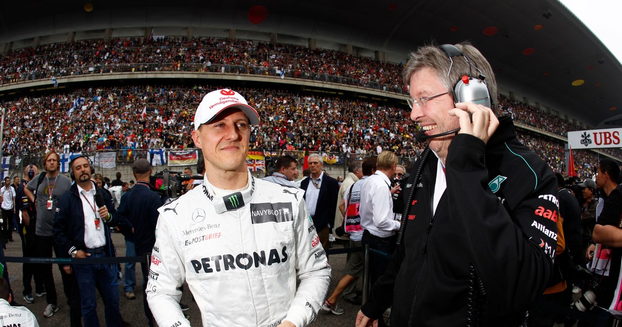 Michael Schumacher i  Ross Brawn /Informacja prasowa