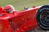 Michael Schumacher wystartuje z pierwszego pola startowego