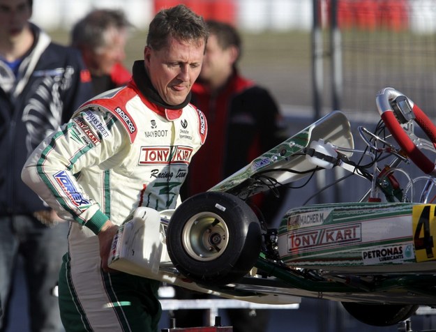 Michael Schumacher. Zdjęcie z marca 2013 roku /JAVIER CEBOLLADA    /PAP/EPA