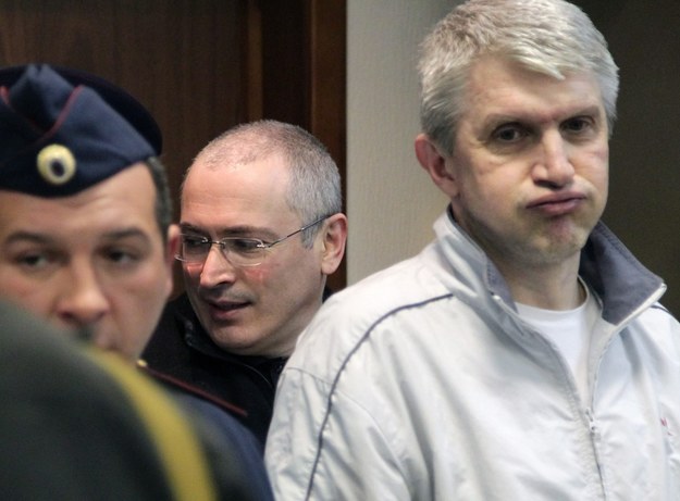 Michaił Chodorkowski i Płaton Lebidiew /MAXIM SHIPENKOV    /PAP/EPA