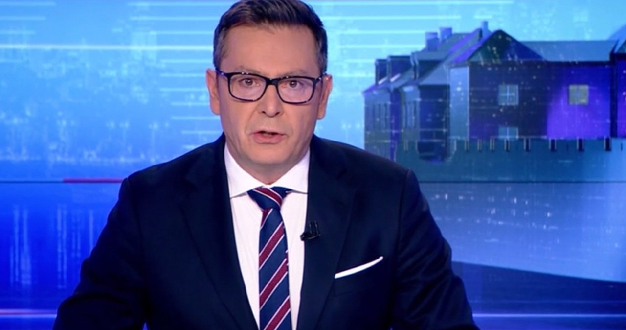 Michał Adamczyk zniknął z "Wiadomości" po skandalu. Czy jeszcze tam wróci? /https://wiadomosci.tvp.pl/ /materiał zewnętrzny