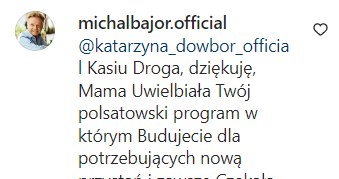 Michał Bajor na Instagramie odpowiedział Katarzynie Dowbor /@michalbajor.official /Instagram