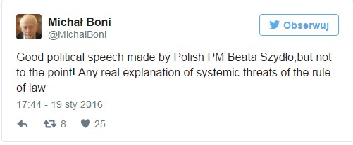 Michał Boni na Twitterze /Twitter