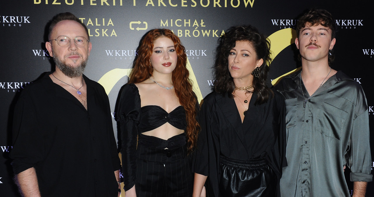 Michał Dąbrówka, Ania Dąbrówka, Natalia Kukulska, Jan Dąbrówka /Piotr Andrzejczak /MWMedia