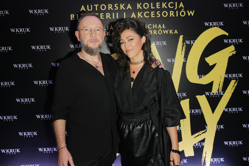 Michał Dąbrówka i Natalia Kukulska na premierze ich kolekcji biżuterii /Podlewski /AKPA