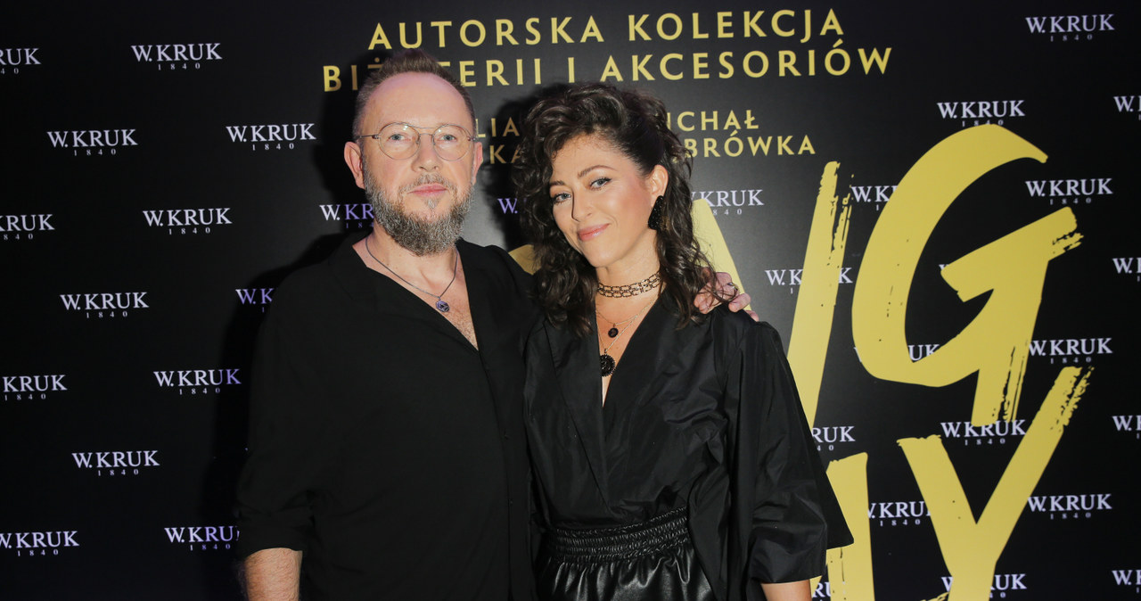 Michał Dąbrówka i Natalia Kukulska na premierze ich kolekcji biżuterii /Podlewski /AKPA