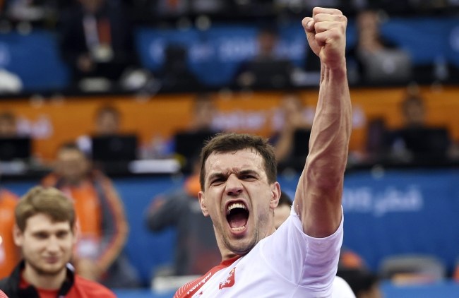 Michał Jurecki /PAP/EPA/Gjorgji Licovski /PAP/EPA