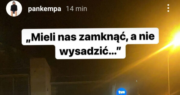 Michał Kempa relacjonował nocne wydarzenia pod TVN/instagram.com/pankempa/ /Instagram