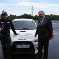 Michał Kościuszko i prezydent Krakowa Jacek Majchrowski 