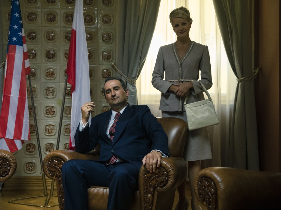 Michał Koterski i Małgorzata Kożuchowska na planie "Gierka" /Mówi Serwis  /Materiały prasowe