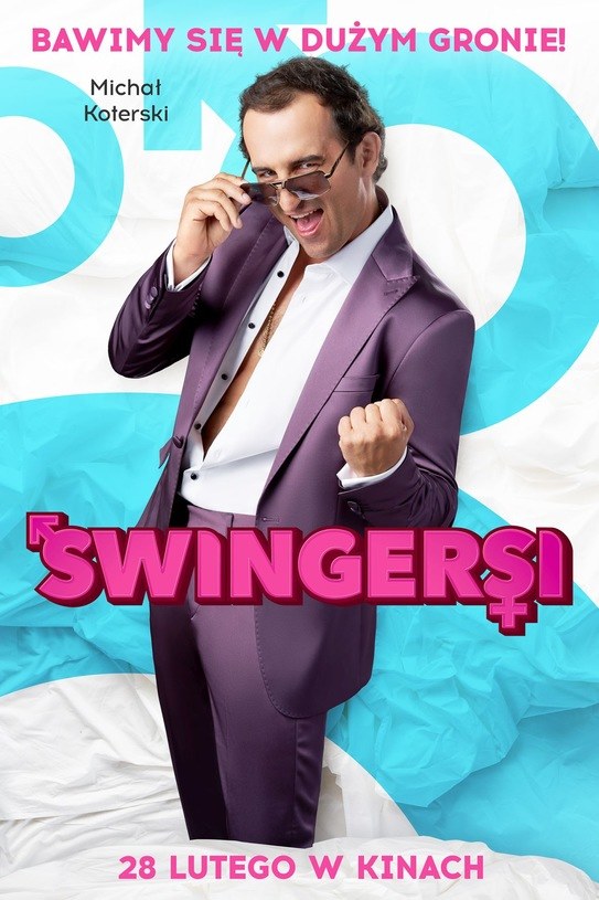 Michał Koterski na plakacie filmu "Swingersi" /materiały prasowe