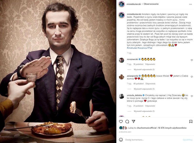 Michał Koterski /Instagram / misiekkoterski /Instagram