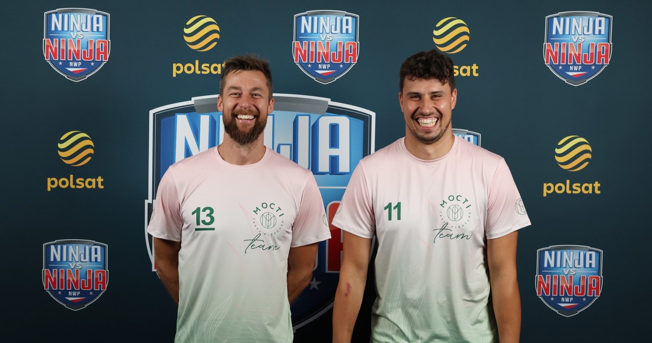 Michał Kubiak i Fabian Drzyzga w programie "Ninja vs Ninja" /materiały prasowe