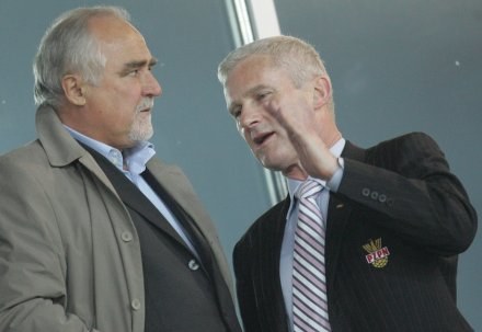 Michał Listkiewicz (z prawej) /Agencja Przegląd Sportowy