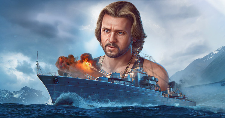 Michał Milowicz jako kapitan w grze World of Warships /materiały prasowe