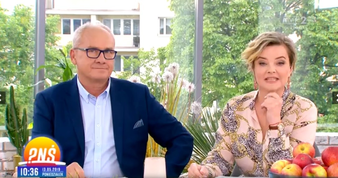 Michał Olszański i Monika Zamachowska (Screen: pytanienasniadanie.tvp.pl) /TVP /materiał zewnętrzny