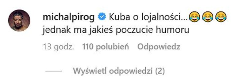 Michał Piróg komentuje słowa Wojewódzkiego