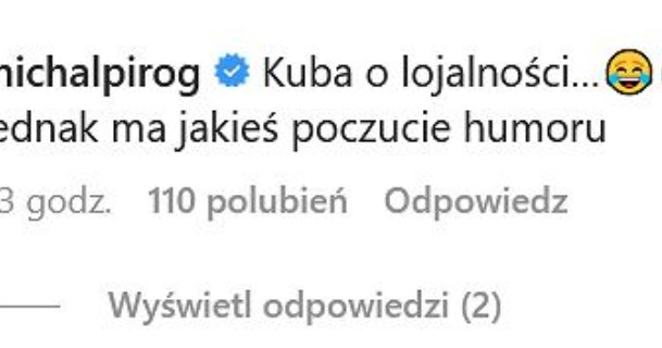 Michał Piróg komentuje słowa Wojewódzkiego