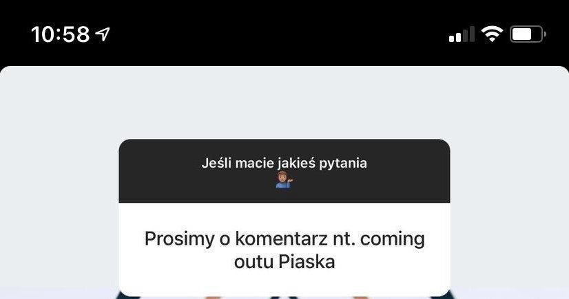 Michał Piróg komentuje wyznanie Piaska, fot. https://www.instagram.com/michalpirog/ /Instagram