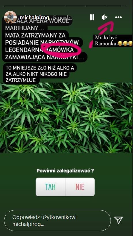 Michał Piróg o zatrzymaniu Maty fot. Instagram (instagram.com/michalpirog/) /Instagram