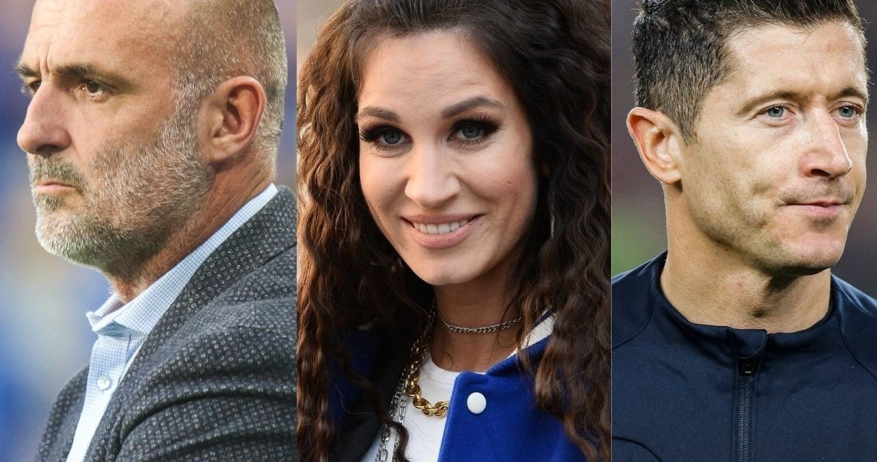 Michał Probierz, Sylwia Grzeszczak, Robert Lewandowski /AKPA