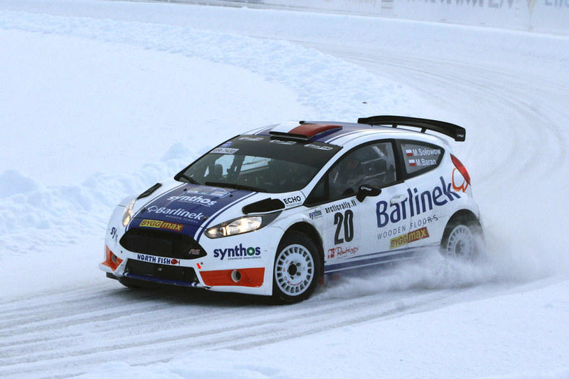 Michał Sołowow i Maciek Baran (Ford Fiesta R5) zajęli 8 miejsce w klasyfikacji  generalnej. 50. Arctic Lapland Rally w Finlandii /Informacja prasowa