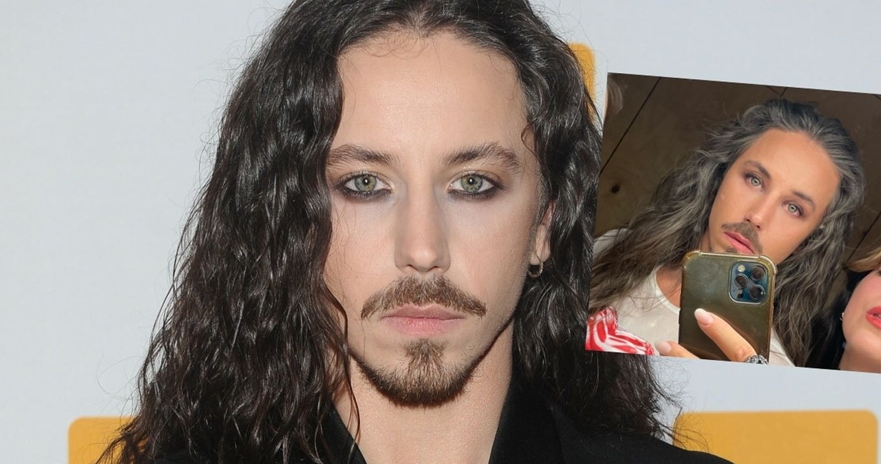 Michał Szpak pokazał siwe włosy, ludzie osłupieli /https://www.instagram.com/michal_szpakofficial/?hl=pl/ /East News