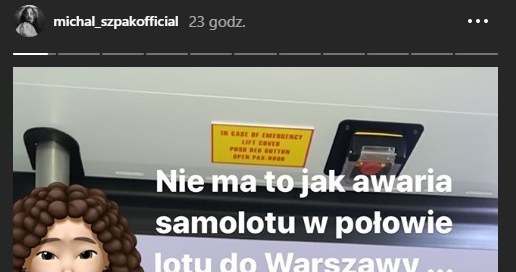 Michał Szpak relacjonował na swoim Instagramie całą podróż /Instagram/Michał Szpak /Instagram